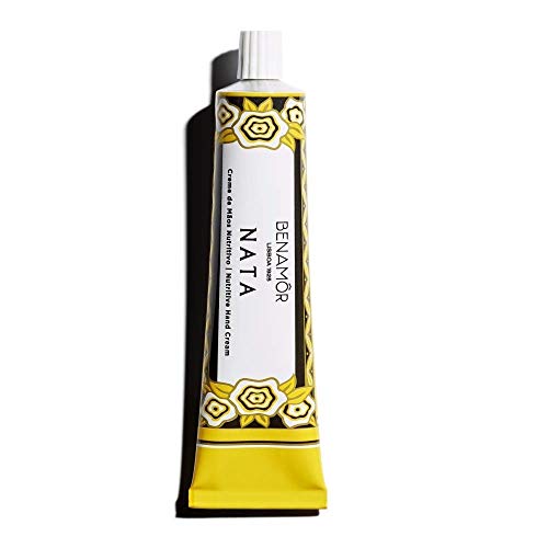 Preisvergleich Produktbild Benamôr Nata Nährende Handcreme mit Sheabutter, Kokosöl - Beruhigend, Feuchtigkeitsspendend gegen trockene Hände - 99% Natürlich, Gourmet Duft - Ohne Parabene - 50 ml Tube