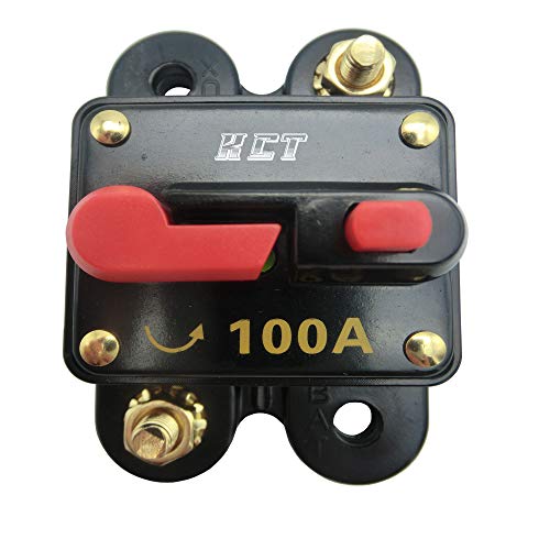 Car Audio Circuit Breaker Reset Fuse 100A for System Protection 12V/24V â€¦