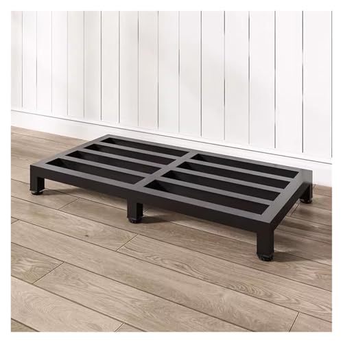 Soporte de metal para macetas, bandeja de base elevada para cocinas y electrodomésticos, ideal para estantes de almacén y supermercado, 10 cm de altura, duradero y resistente
