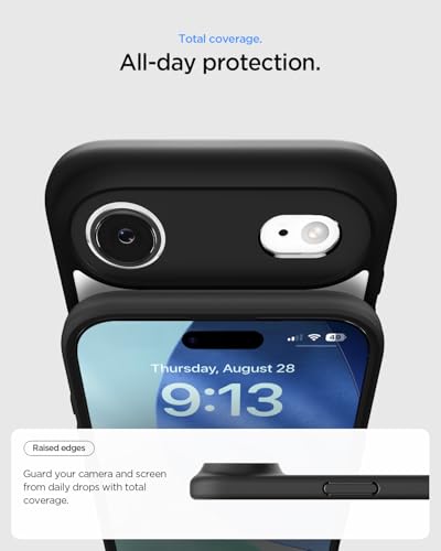 Image of Spigen for iPhone Air Case, Ultra Hybrid [TPU Covered Camera Control] [Anti-Yellowing] [No Magnet Ring] - Matte Black
