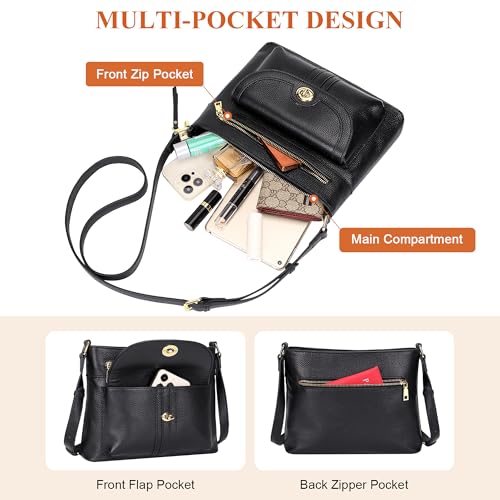 Over Earth Genuine Leather Crossbody Bags for Women Trendy Purses and Ladies Shoulder Handbags4