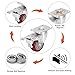3 inch Heavy Duty Casters Load 1500lbs,Lockable Bearing Caster Wheels with Brakes,Swivel Casters for Furniture and Workbench，Set of 4 (Free Screws)
