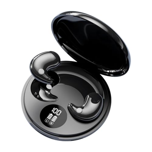 PIAAUORRS Sleep Earbuds Bluetooth in Ear Light-Weight Headphones, Mini Invisible Earplugs Small Design for Side Sleepers, 60H Playtime with Charging Case, Clear Calls& Noise Block
