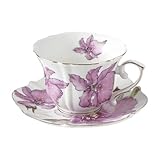 Photo Gallery gralara set di tazze e piattini in porcellana, tazze da tè, da latte, da caffè in ceramica per lavoro, casa e ufficio, 200 ml Photo Gallery gralara set di tazze e piattini in porcellana, tazze da tè, da latte, da caffè in ceramica per lavoro, casa e ufficio, 200 ml