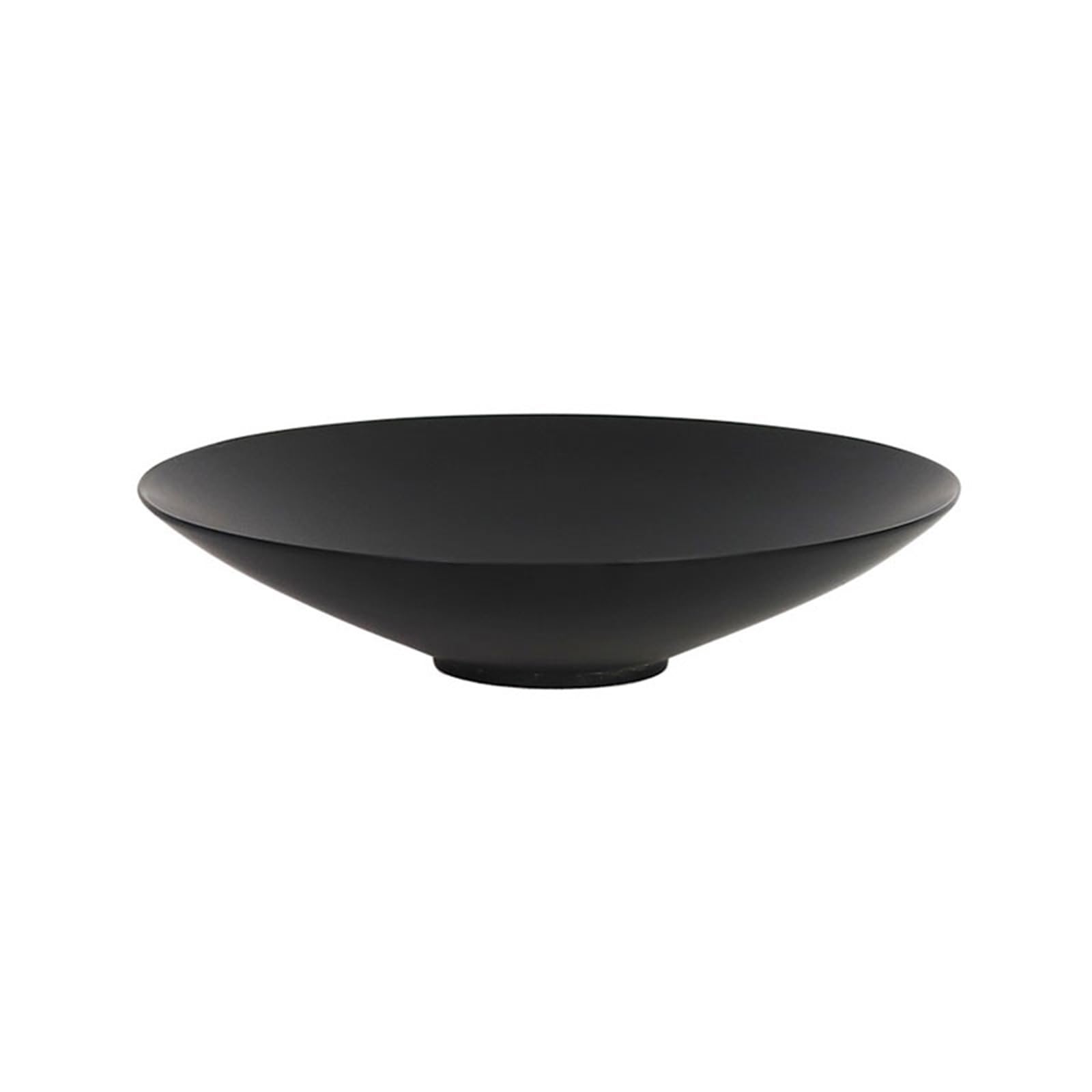 Mw9sBd8rF Shallow Flower Bowl Ceramic Conical Bowl Chinese Floral Arrangement Saucer(Black)