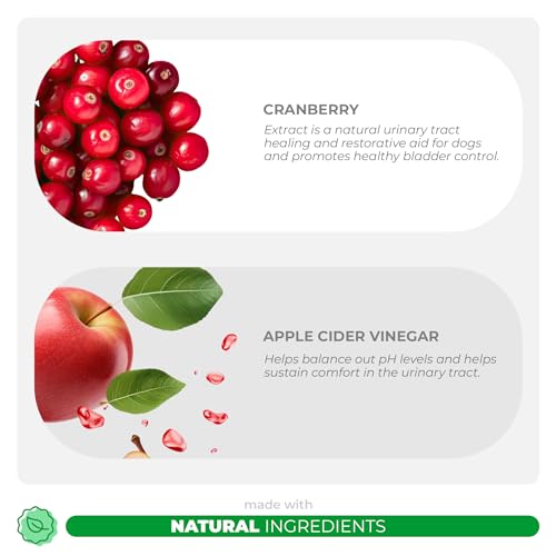 image for Coco and Luna Cranberry for Dogs - Urinary Tract Support, Bladder Heal