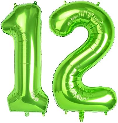 Baby Blue Large Numbers 10 Balloons, 40 Inch Big Helium Foil Number Balloons, 2 Pcs Digital Balloons for Girls Boys 10th Birthday Party Decorations/Anniversary Party Supplies (Number 10, Baby Blue)