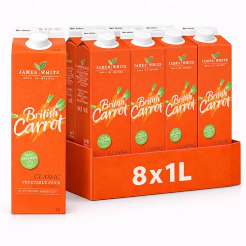 James White Classic British Carrot Juice 1l (Pack of 8)