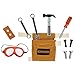 BLACK+DECKER 99638 Jr Tool Belt Set, Multicolor, Standard Size