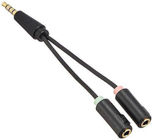 Amazon | エレコム オーディオ変換ケーブル (3極メス×2-4極オス) 3.5mm