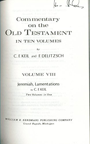 Commentary on the Old Testament: Jeremiah, Lame... 0802880428 Book Cover