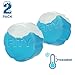 FITY Freeze (2 Pack) - A Multi-Use Freezable Ice Pack 12oz Can Adapter for 16oz Tall Can Tumblers Also use w/Lunch Boxes, Diaper Bags, Sore Muscles, Compatible with YETI MiiR CamelBak BruMate (Blue)