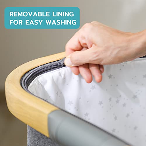 Amke Baby Bassinets,Bedside Sleeper For Baby,35S Quick Assemble Baby Crib With Storage Basket,Portable Bassinets For Safe Co-Sleeping, Adjustable Baby Bed For Infant Newborn #TOP2