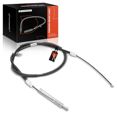 A-Premium Rear Passenger Side Parking Brake Cable Assembly Compatible with Chevrolet and GMC Models: Silverado 1500, Silverado 1500 HD, Silverado 2500 HD, Sierra 1500, Sierra 1500 HD, Sierra 2500 HD