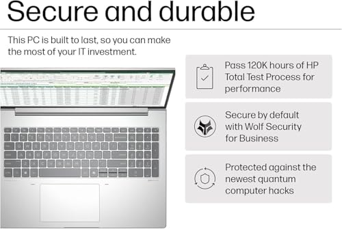 Image of HP ProBook 4 G1i (Next Gen ProBook 460 G11) Business AI PC Laptop (16 inch FHD+ Anti‑Glare, Intel 12-Core Ultra 5 225U (> Ultra 7 155U), 64GB DDR5, 2TB SSD), Backlit, HP Wolf Security, Webcam, Win 11 Pro