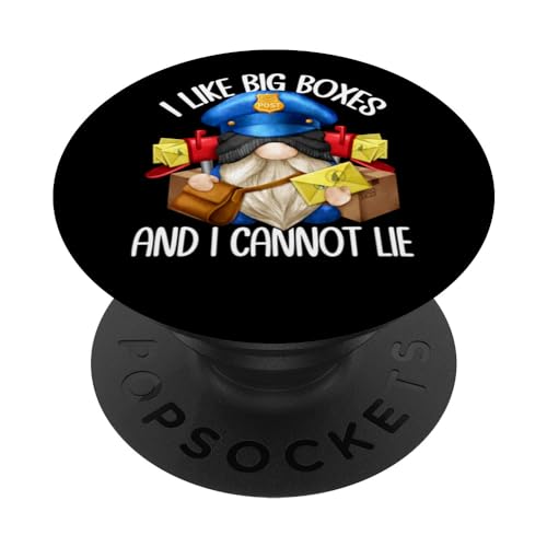 Funny Adult Humor Mail Carrier Accessories for Work GNOME PopSockets PopGrip Adhésif