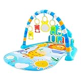 Goowafur Gimnasio de Juegos para niños pequeños, Gimnasio de Actividades para niños pequeños | Alfombra de Juegos para Gimnasio para niños | 5 Juguetes, Alfombra de Juego de Actividades para niños