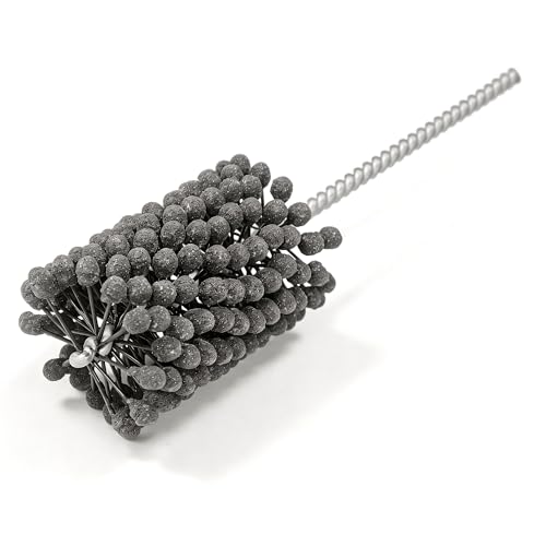 Image of Flexible Cylinder Hone Tool Engine Brake Cylinder Deglazer & Bore Refinishing Brush | Ball Style Abrasive for Honing, Deburring & Cross-Hatching (2 inch (50.8mm), 240)
