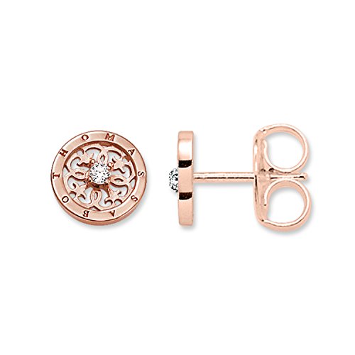 Preisvergleich Produktbild Thomas Sabo Damen-Ohrstecker Silber vergoldet Zirkonia weiß - H1760-416-14