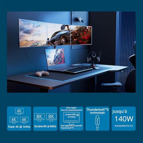SD5000T5 EQ Thunderbolt 5 Triple 4K - vue 8