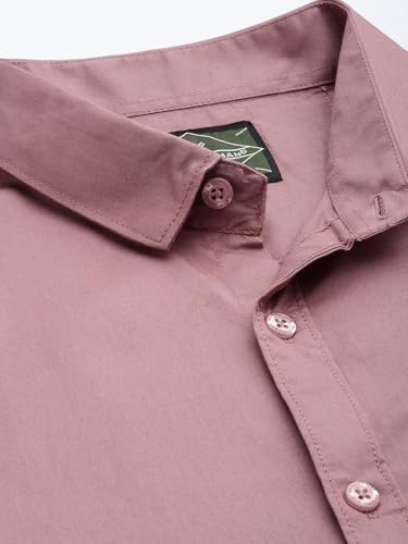 Image of Majestic Man Men's Cotton Slim Fit Solid Casual Shirt