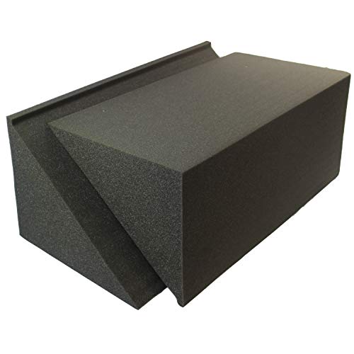 Mybecca Decorative Acoustic Foam Panels Studio Soundproofing Foam 2 pack (TriAmp) Corner 10" x 12" x 24"