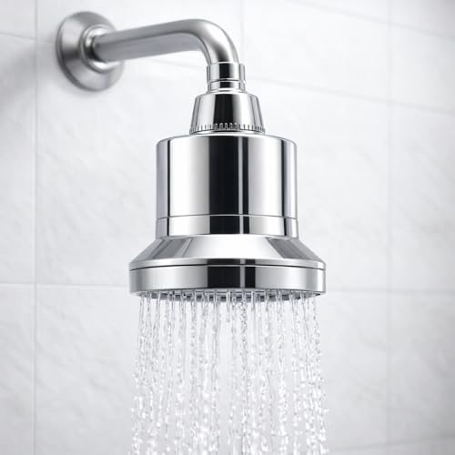 Image of IONIX Strong Filtration Shower Head Filter, Chrome Shower Water Filters for Hard Water, Anti Chlorine Bath, Shower Head with 15 Stage Cartridge, Removes Bad Smell & Impurities