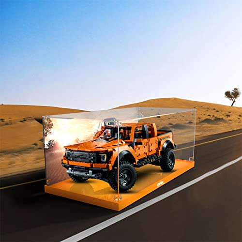 BAXT Acryl Vitrine Schaukasten Display Box für Lego 42126 Technic Ford f-150 Raptor Pick-up-Truck, (50 x 25 x 21cm, 3MM… – Bild 3