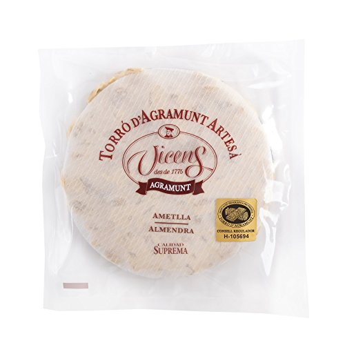 Image of Classic Almond Brittle Turron Large Round by Vicens