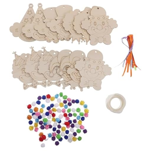 Alipis Decoraciones de Madera para Manualidades de Madera sin Terminar Accesorios para Fiestas de Carnaval Decoración para Fiestas de Cumpleaños de Carnaval Recuerdos | Ya disponible en tu tienda friki favorita! En mundofriki.es!