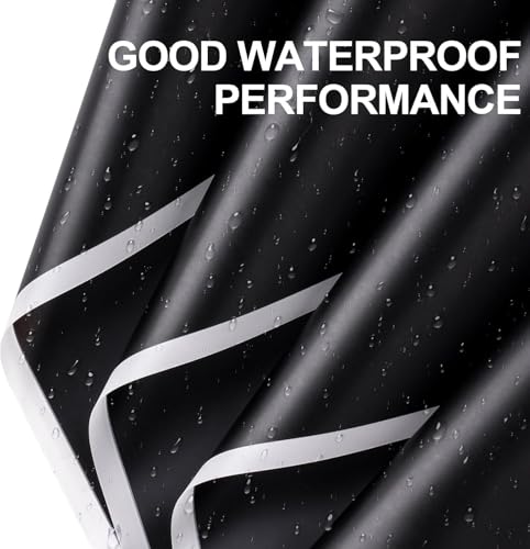 Image of Zarwani - 10 Sheets Korean Style Waterproof Black Bouquet Wrapping Paper (58cm x 58cm, 60 Microns) | White Border Design, Giftwrap for Flowers & DIY Gift Wrapping Paper (10, White Border Black)