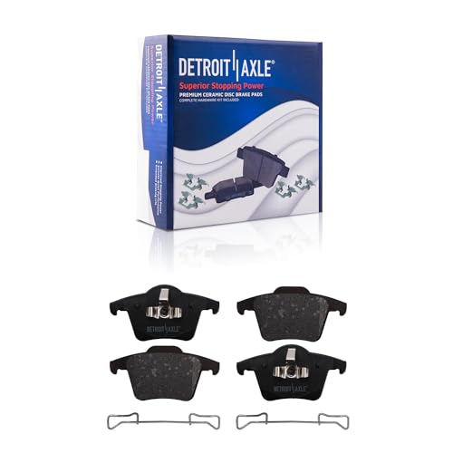 Image of Detroit Axle - Brake Kit for 2003-2014 Volvo XC90 | 13.23 inch in Front & 12.13 inch in Rear Disc Brake Rotors Brakes Pads 2004 2005 2006 2007 2008 2009 2010 2011 2012 2013 Replacement