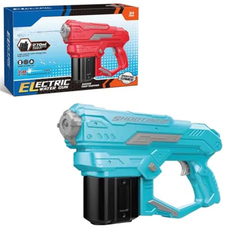 Image of Electric Water Gun: High-Performance Electric Water Gun - 7-8 Meter Shooting Range | Summer Outdoor Battle Toy for Kids & Boys Water Fights - Blue