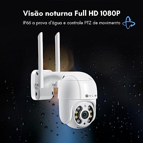 Câmera de Segurança Externa Ip WiFi Com Cartão de Memória 64gb, Prova D'água, IP66, A8, Infravermel