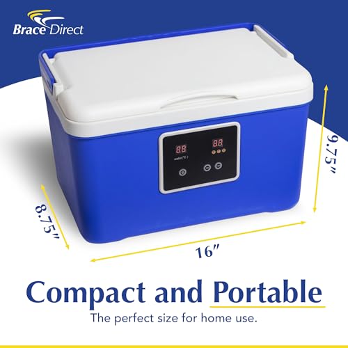 Brace Direct BlueIce Cold Therapy Circulation Machine with Universal Pad- Back, Knee, Hip, Shoulder, Ankle- Quiet Cryotherapy Pain Relief for Post Surgical, Arthritis, and Swelling