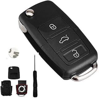 3 button Folding Car Remote Key Flip Folding Key Shell Case For Volkswagen Vw Jetta Golf Passat Beetle Skoda Seat Polo B5
