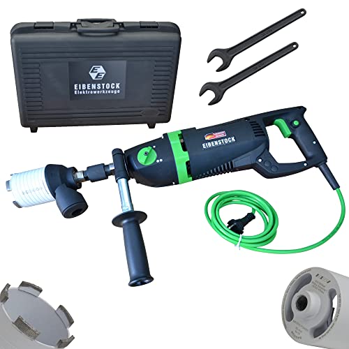 Diamant-Trocken-Kernbohrmaschine EHD 2002 S inkl. Staubabsaugung, Aufnahmeschaft für SDS-Bohrer & Diamant Dosensenker Matrix Power