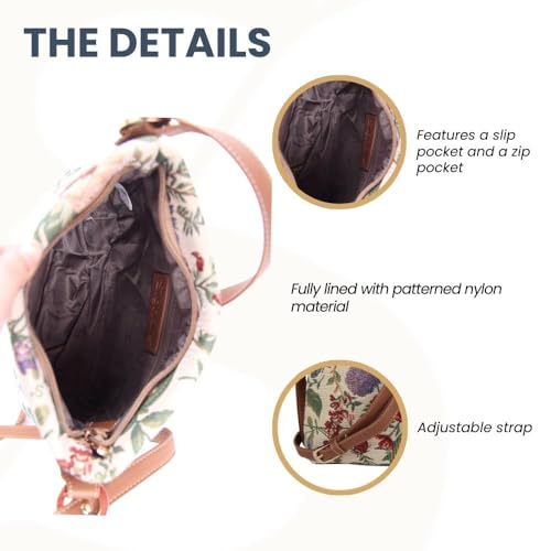 Image of Signare Tapestry Crossbody Bag Sling Shoulder Purse for Women