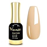 VENALISA Gel Nail Polish, 12ml Natual Deep Beige Nude Pink Color Soak Off UV LED Nail Gel Polish Nai