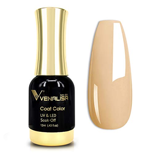 Venalisa Gel Nail Polish, 12Ml Natual Deep Beige Nude Pink Color Soak Off Uv Led Nail Gel Polish Nail Art Starter Manicure Salon Diy At Home, 0.43 Oz #TOP3