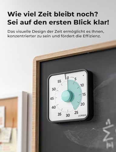 LIORQUE 19cm Visueller Timer 60 Minuten Countdown Timer – Ansicht 3