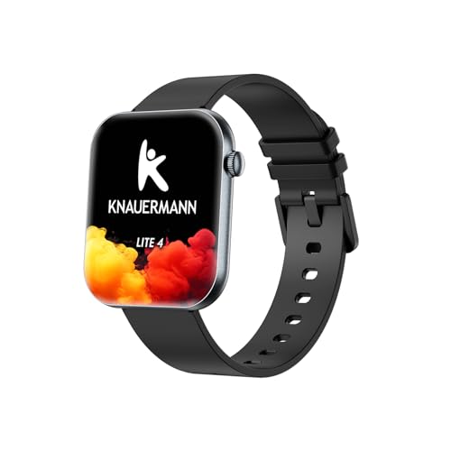Knauermann Lite 4 rectangulaire Noir : Ne Manquez Plus Vos Notifications Grâce au Bracelet Silicone