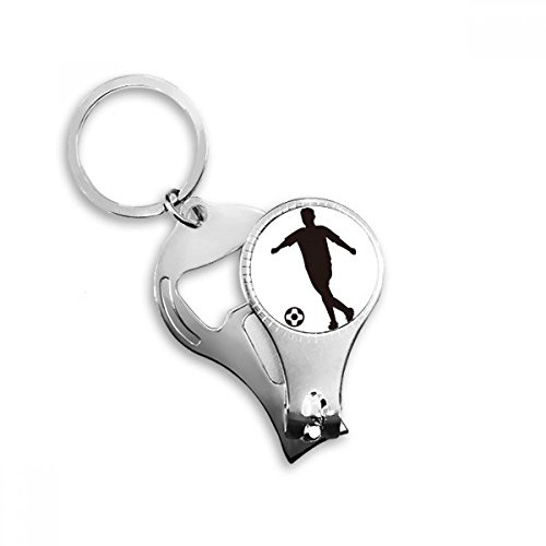 Football anneau porte-clés ouvre-bouteille et coupe-ongles accessoire voiture homme