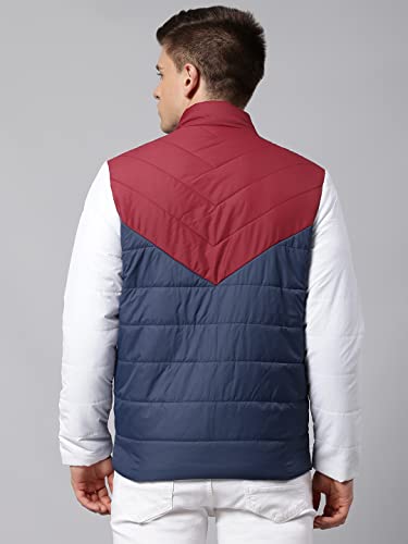 Image of Dennis Lingo Men's Long-Sleeve Color Blocked Puffer Jacket - 2 Pockets, Lightweight, and Water-Resistant, Casual Winterwear for Men