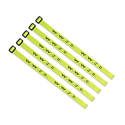 (5) Pack - W.W.J.D. Bracelets - 22 Individual Colors to Choose from - Mix and Match (Yellow)
