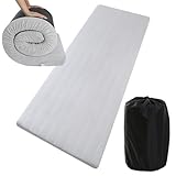 MeMoreCool Roll Up Foam Camping Mattress, Portable Guest Sleeping Mat, Cot Mattress Pad 3 Inch Thick Bed Roll for Adults, Rollable Mattress with Travel Bag