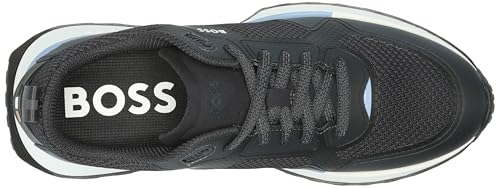 Image of BOSS Men's Big Logo Mesh Mix Lace Up Sneaker