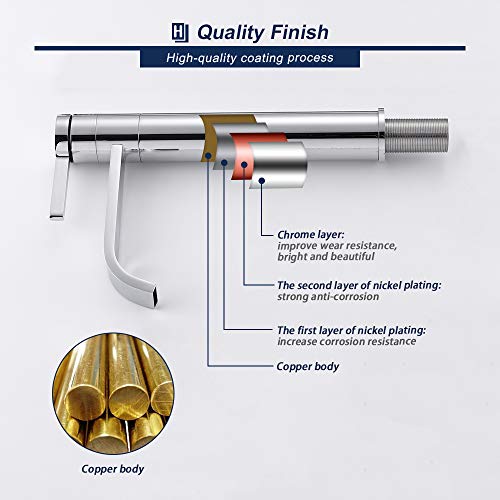 HOMELODY-Grifo-Alto-para-Lavabo-Bano-Giratorio-Laton-Inoxidable-con-Mangueras-Estandares-para-Agua-Fria-y-Caliente-Diseno-Moderno-Grifo-para-Lavabo-Encimera-Ahorro-de-Agua
