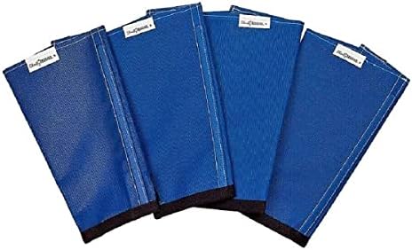 Shoofly Horse Leggins, Patented Loose Fitting Fly Boots, Prevent Fly Bites, Reduce Stomping, Stress & Fatigue, Breathable Plastic Mesh (Blue/Medium)