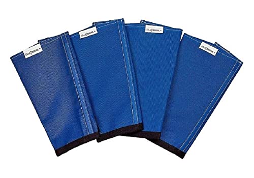SHOOFLY Horse Leggins Patented Loose Fitting Boots Reduce Stomping Stress & Fatigue Breathable Plastic Mesh (Blue/Small)